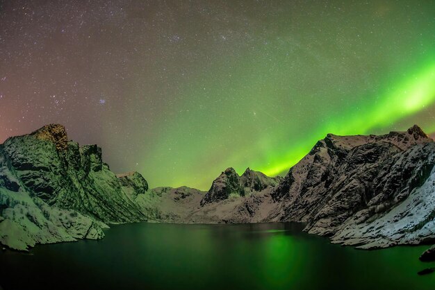 Beautiful nature lanscape of Lofoten in Norway