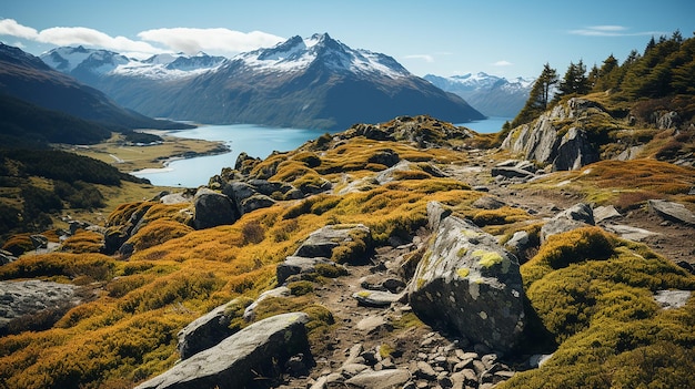 Foto bellissima natura e montagne foto