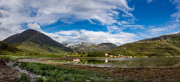 美しい自然ノルウェーの自然の風景。