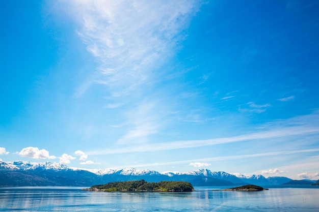 Bellissimo paesaggio naturale della norvegia.