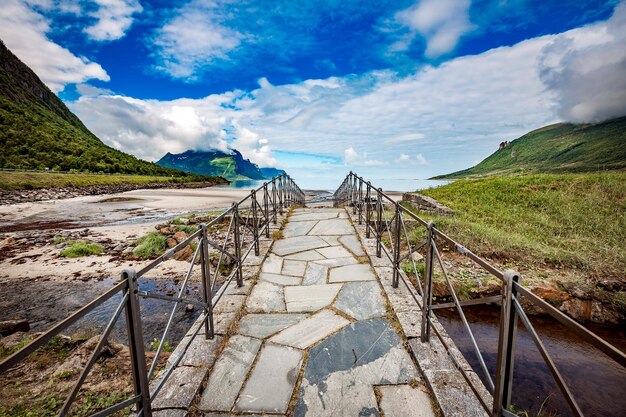 美しい自然ノルウェーの自然の風景。