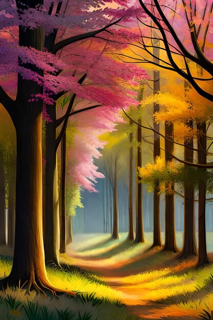 Beautiful of nature painting