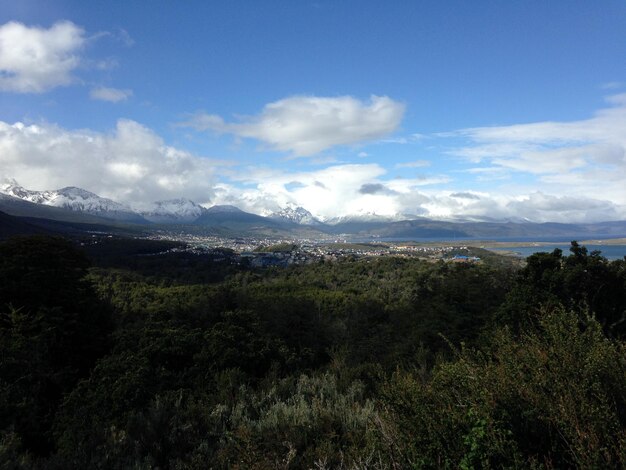 Beautiful nature scenery with cloudy sky