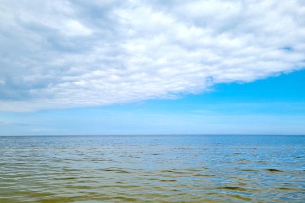 晴れた日の美しい自然と海辺の景色