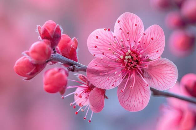 Beautiful nature spring with flowers professional photography