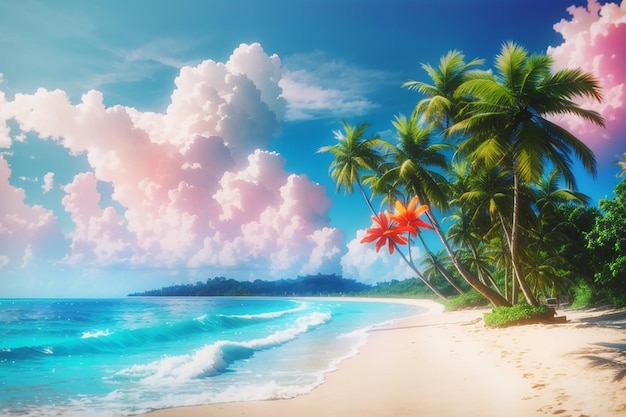 Beautiful nature tropical beach