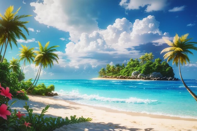 Beautiful nature tropical beach