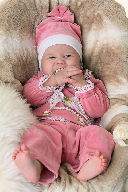 Beautiful newborn baby girl