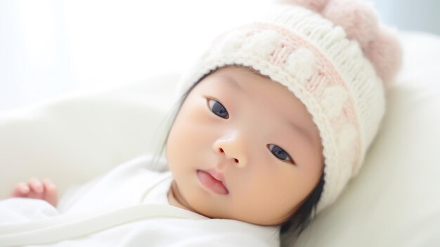 Photo beautiful newborn girl