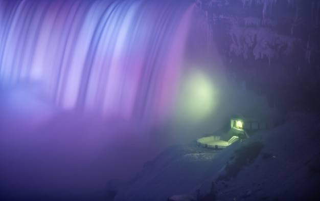 Beautiful Niagara waterfalls at Night