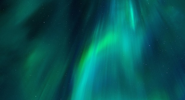 Photo beautiful night sky filled with an array of vibrant green northern lights or aurora borealis