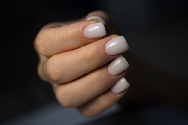 30 Short Square Nails for Summer - the gray details