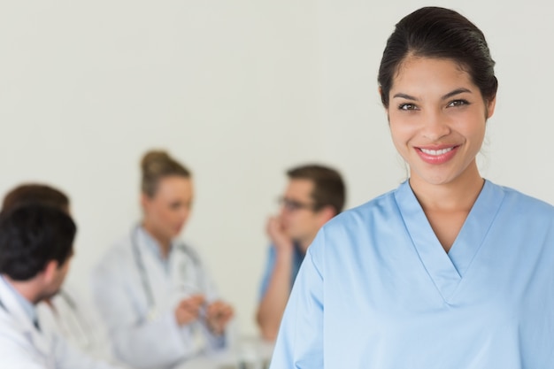 Beautiful nurse smiling 