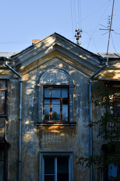 Beautiful old house. Stalin's architecture