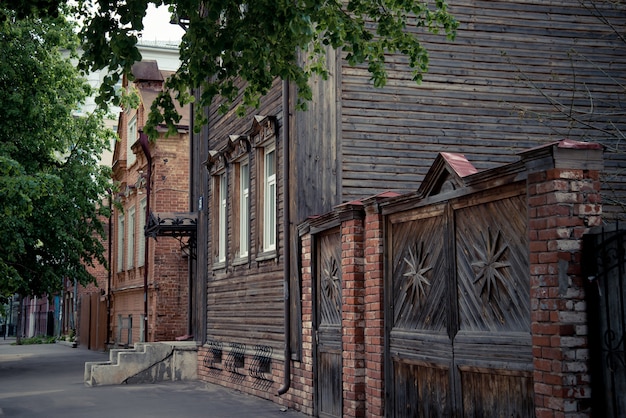 The beautiful old street in the city