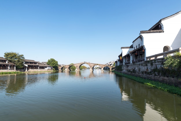 Beautiful old town in Hangzhou, Chin