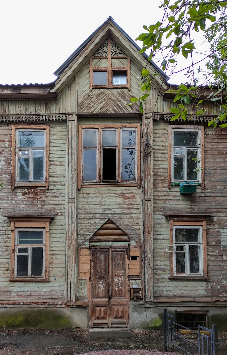 Фотография красивый старый деревянный дом