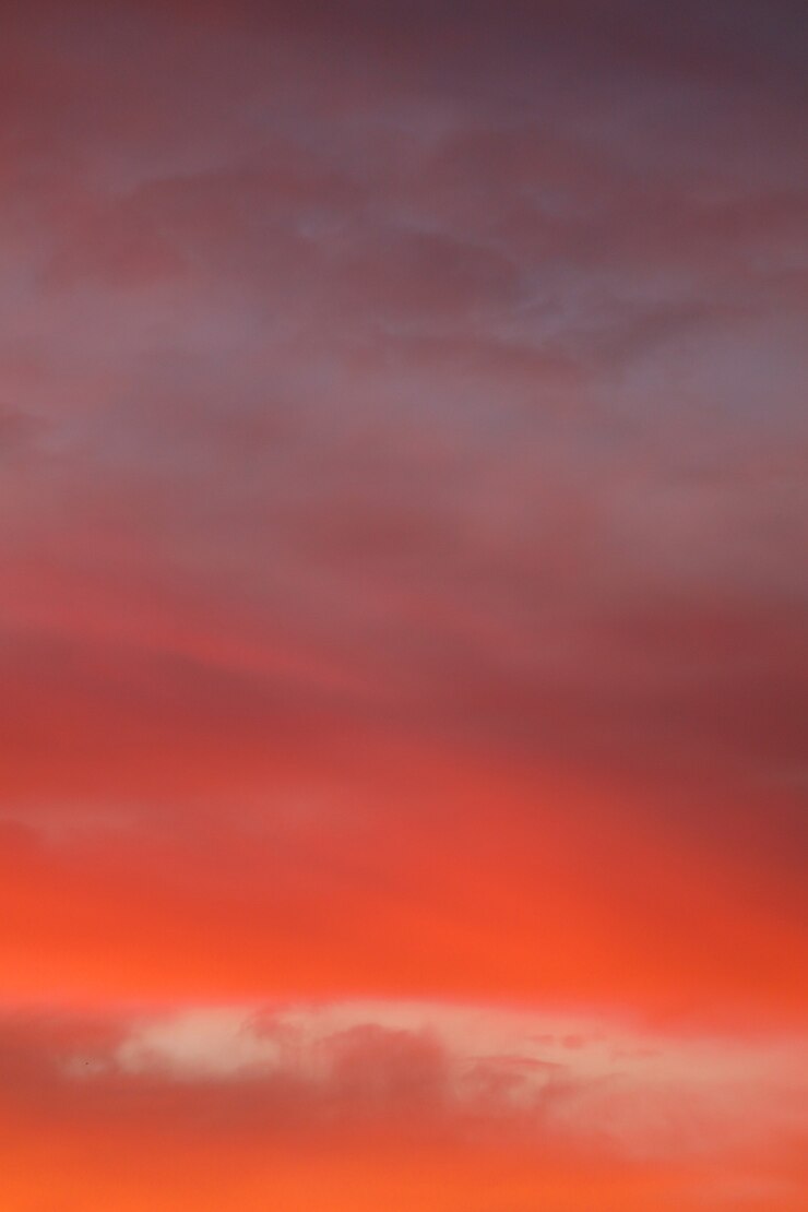 Photo beautiful orange sky vertical frame. high quality photo
