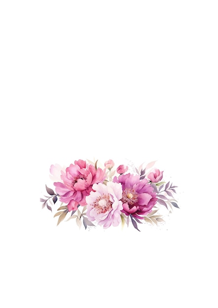 beautiful orchid floral flower vector elegant hand drawing wedding invitation floral design watercolor