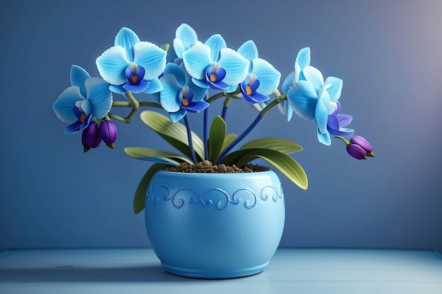 A beautiful orchid flower houseplant