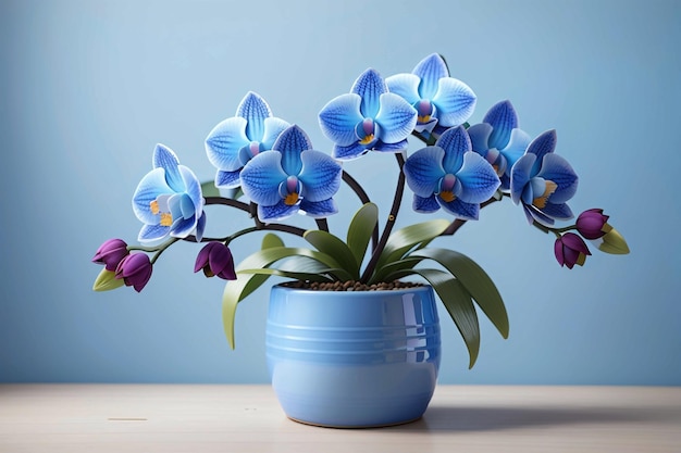 A beautiful orchid flower houseplant