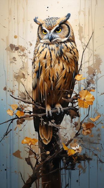 Beautiful owl illustration