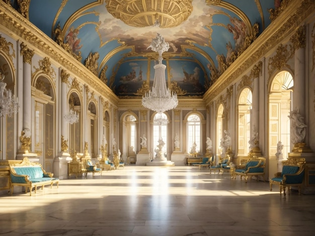 A beautiful Palace of Versailles illustration