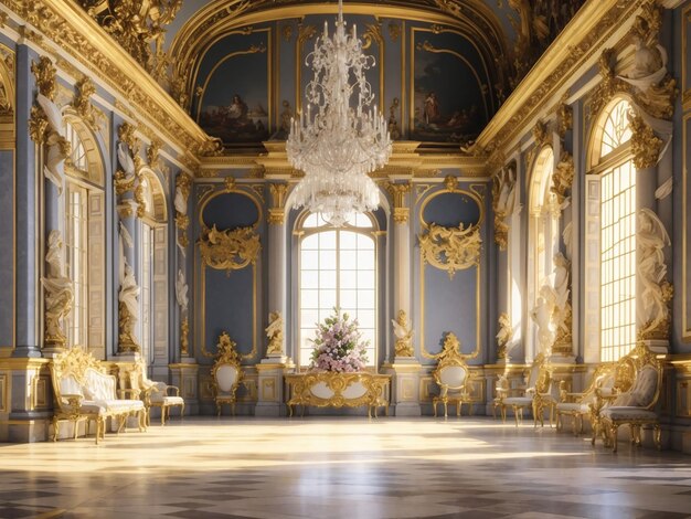 A beautiful Palace of Versailles illustration