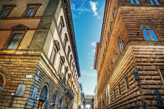 Beautiful palaces in Florence Italy