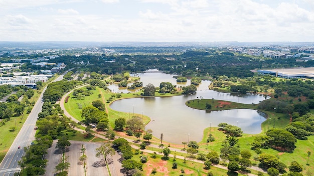 Foto una bella vista panoramica di brasilia brasile