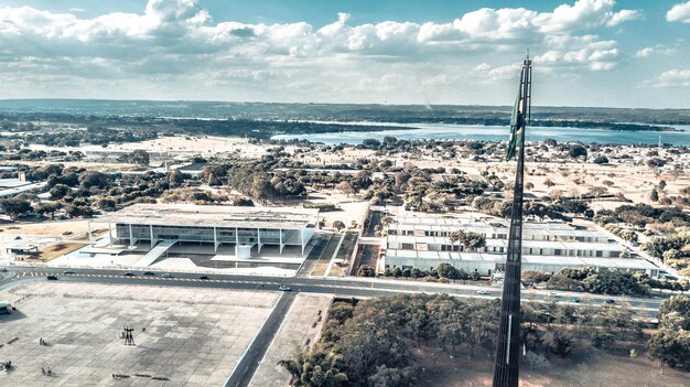 A beautiful panoramic view of Brasilia capital of Brazil