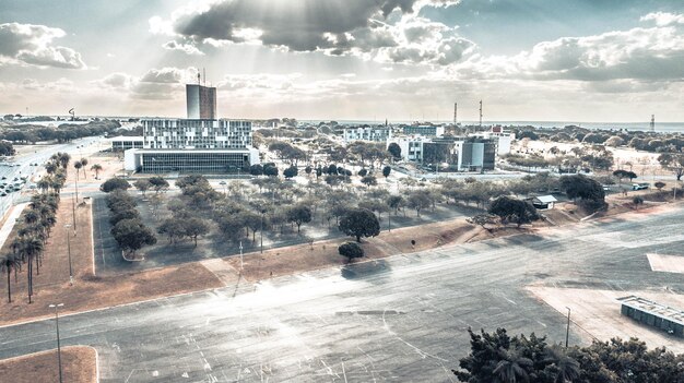 A beautiful panoramic view of Brasilia capital of Brazil