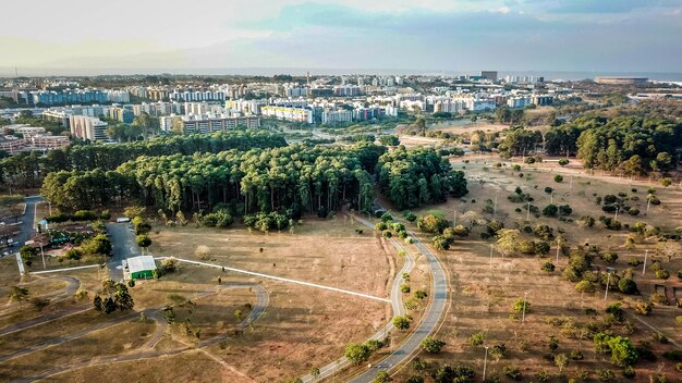 A beautiful panoramic view of Brasilia capital of Brazil