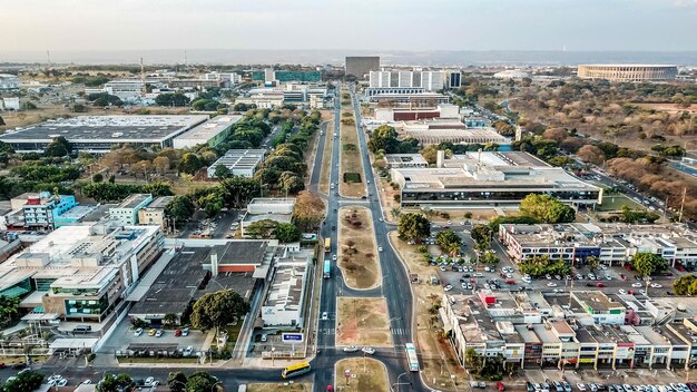 A beautiful panoramic view of Brasilia capital of Brazil