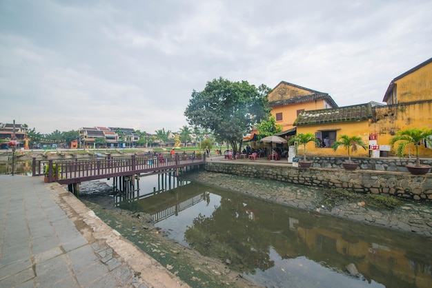 A beautiful panoramic view of Hoi An city Vietnam