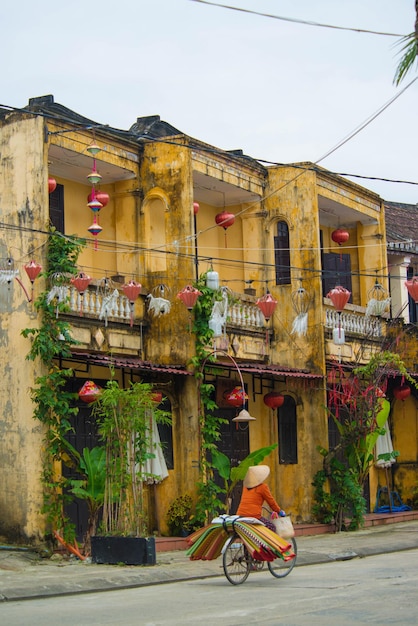 A beautiful panoramic view of Hoi An city Vietnam