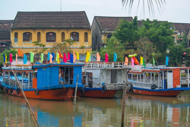 A beautiful panoramic view of Hoi An city Vietnam