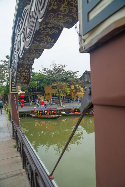 A beautiful panoramic view of Hoi An city Vietnam