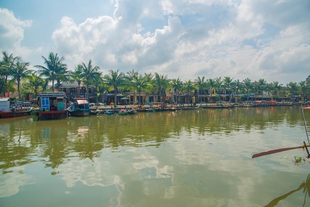 A beautiful panoramic view of Hoi An city Vietnam