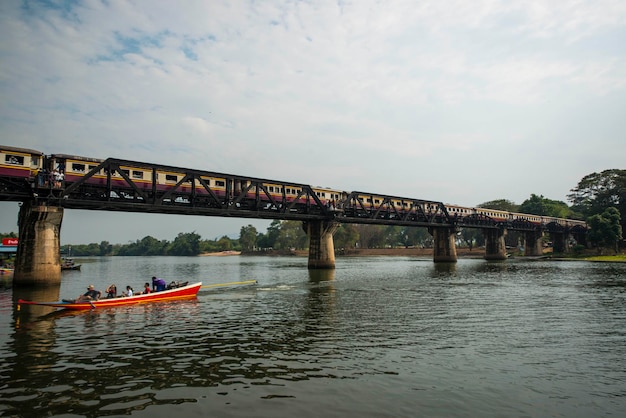 A beautiful panoramic view of Kanchanaburi in Thailand