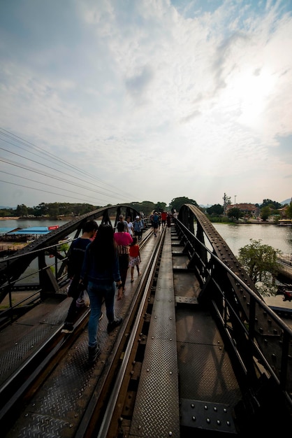 A beautiful panoramic view of Kanchanaburi in Thailand