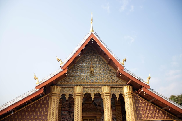 A beautiful panoramic view of Luang Prabang in Laos