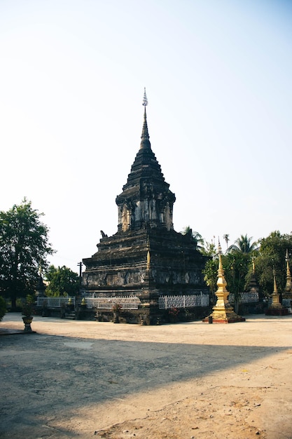 A beautiful panoramic view of Luang Prabang in Laos