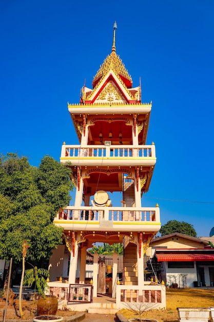 A beautiful panoramic view of Nong Khai city in Thailand