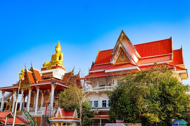 A beautiful panoramic view of Nong Khai city in Thailand