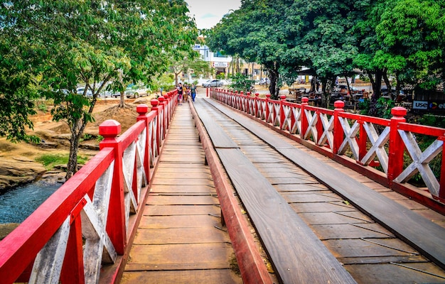 A beautiful panoramic view of Pirenopolis city located in Goias Estate Brazil