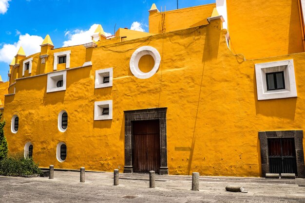 A beautiful panoramic view of puebla city located in mexico