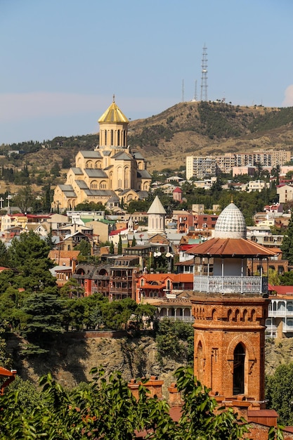 Beautiful panoramic view of Tbilisi