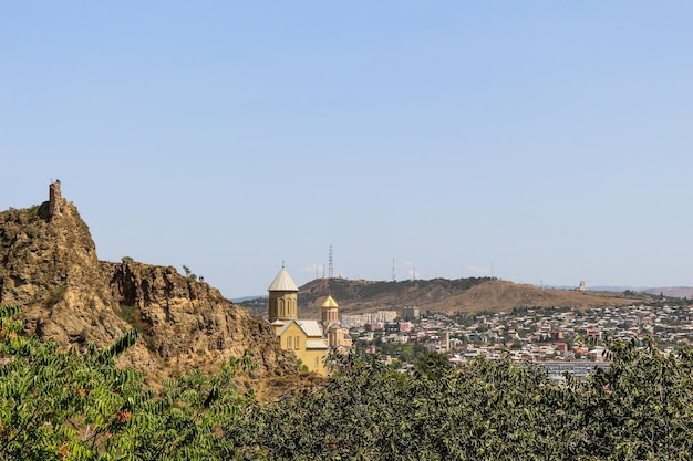 Beautiful panoramic view of Tbilisi