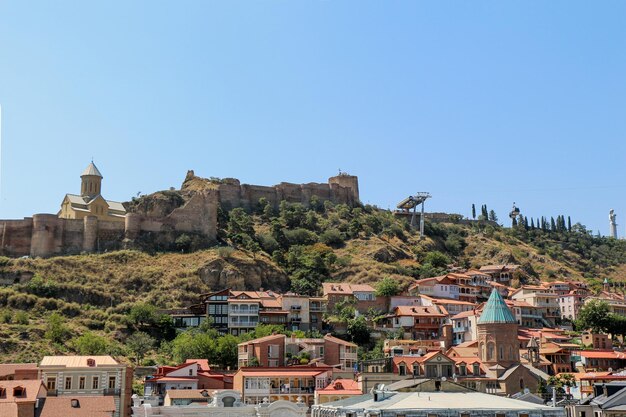 Beautiful panoramic view of Tbilisi